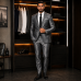 Costume Homme Brillant Gris – Élégance Premium Coupe Moderne Costume Homme Brillant Gris – Élégance Premium Coupe Moderne