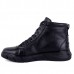 Basket montante Pour Homme extra confortable en cuir Noir 577