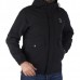 Blouson noir à capuche pour homme - Style casual - 23986