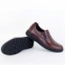 Chaussures Pour Homme 100% Cuir Médical Marron NJ-3005MM