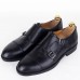 Chaussures Monk en Cuir Noir pour Homme - Élégance Double Boucle