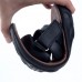 Sandales  confortables 100% cuir noir LO-007N