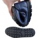 Chaussures Médicales confortables 100% cuir Bleu NJ-3025B