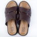 Sandales Pour Homme Très Confortable 100% cuir Marron 020M