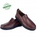 Chaussures Pour Homme 100% Cuir Médical Marron NJ-2103M