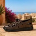 Sandales Homme en Cuir Marron – Confort et Style 342M