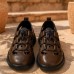 Sandales Homme en Cuir Marron – Confort et Style 342M