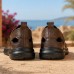 Sandales Homme en Cuir Marron – Confort et Style 342M