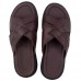 Sandales Pour Homme Très Confortable 100% cuir Marron 441M