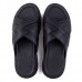 Sandales Pour Homme Très Confortable 100% cuir Noir 441N
