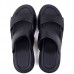 Sandales Pour Homme Très Confortable 100% cuir Noir 442N
