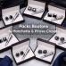 Pack boutons manchette avec pince cravate