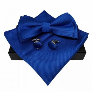 Coffret Nœud Papillon Bleu Roi pour homme N003