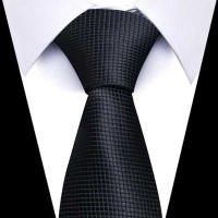 Cravate Pointillée Noire Pour Homme TE503