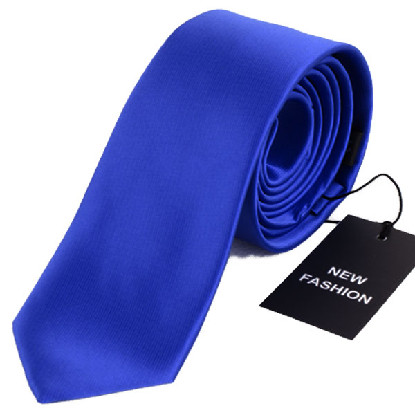 Cravate Bleu Vif Pour Homme TE-018