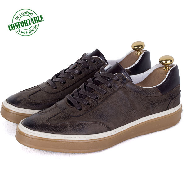 Baskets Homme en Cuir Nubuck – Chic et Confortable 799M