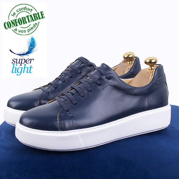 Sneakers Homme en Cuir Élégantes et Confortables 319B