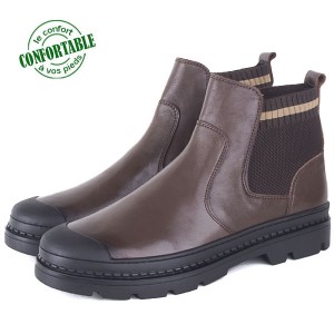 Bottines Pour Homme Très Chic 100% Cuir 078MW