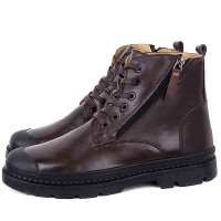 Bottines Très Chic Pour Homme extra confortable en cuir Marron  KW-540CM