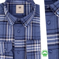 Chemise à carreaux en flanelle pour homme – Confort et Élégance avec Orjani