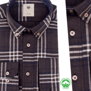 Chemise à carreaux en flanelle pour homme – Confort et Élégance avec Orjani