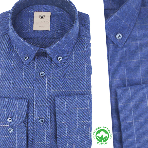 Chemise à carreaux en flanelle pour homme – Confort et Élégance CG25