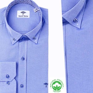 Chemise Homme en Tissu Piqué – Sobriété et Élégance FV11