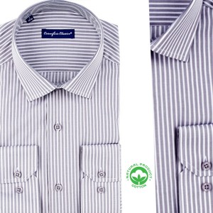 Chemise homme rayée en coton A248