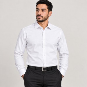Chemise Homme Manche Longue en Chambray – Chemise Casual Élégante 1509B