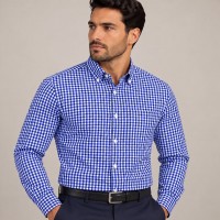 Chemise homme à petits carreaux – Coupe Classique Élégante C1909M