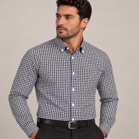 Chemise homme à petits carreaux – Coupe Classique Élégante C1909N