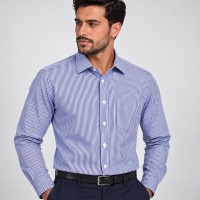 Chemise Homme à Rayures Fines – Coupe Classique Élégante C1809M