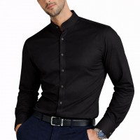 Chemise Homme Col Mao – Coupe Moderne N0092