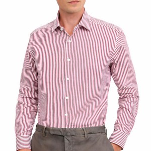 Chemise Rayée Homme en Coton Premium – Coupe Ajustée Élégante 2603R