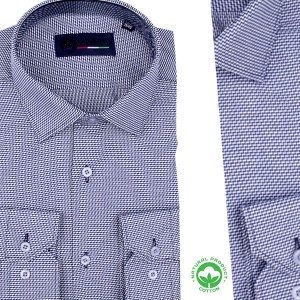 Chemise Homme en Coton Premium à Motif R2726