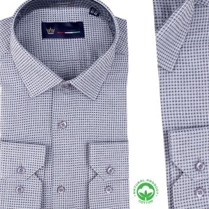 Chemise Homme Motif Minimaliste en Coton Premium R3226