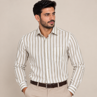 Chemise Homme à Rayures Larges – Style Classique & Moderne C2009K