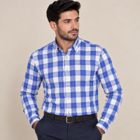 Chemise Homme à Carreaux – Style Classique & Moderne C2109B