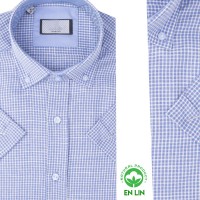 Chemise Homme en Lin à Carreaux – Légère, Respirante et Élégante R267