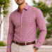 Chemise manches longues à carreaux pour homme – Look soigné R1126 Chemise manches longues à carreaux pour homme – Look soigné R1126