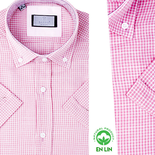 Chemise Homme en Lin à Carreaux – Légère, Respirante et Élégante R265