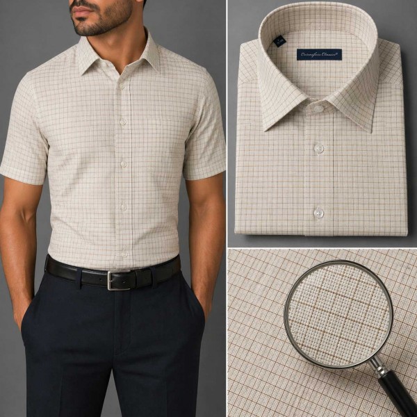 Chemise Homme à Carreaux – Confort Durable B2504