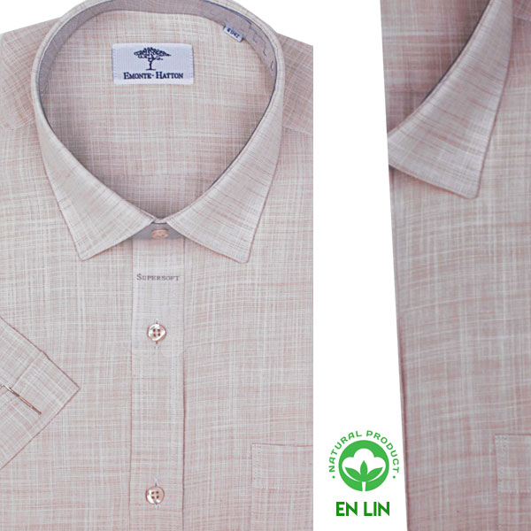 Chemise en Lin Demi-manche Respirante pour L'Été FY06