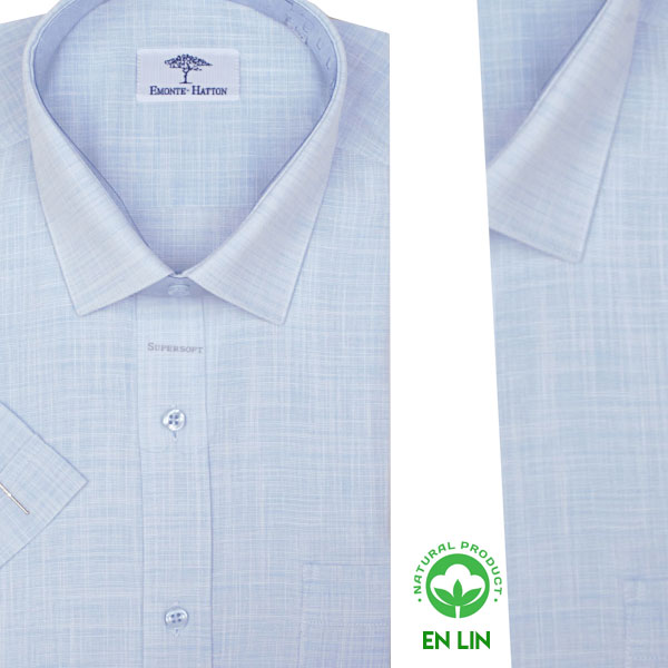 Chemise en Lin Demi-manche Respirante pour L'Été FY07