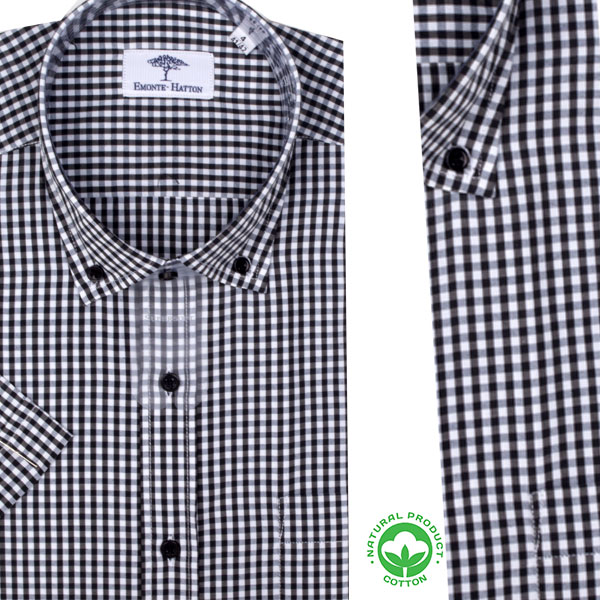 Chemise demi-manche Homme à Petits Carreaux – Élégance Moderne FY1521