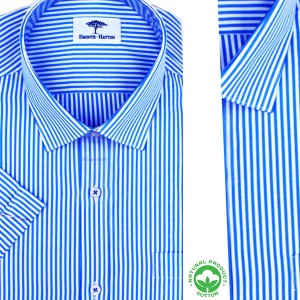 Chemise Rayée à Manches Courtes FY11