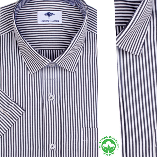 Chemise Rayée à Manches Courtes FY14