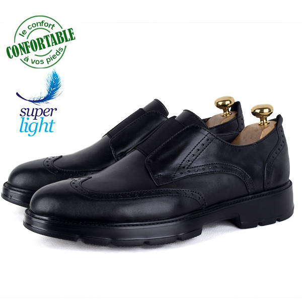 Chaussures Richelieu Homme Cuir Confortable et Légère 075N
