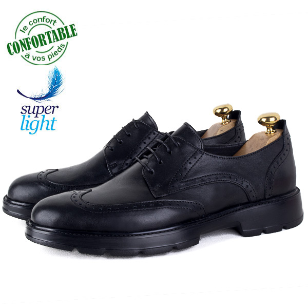 Chaussures Richelieu Homme Cuir Confortable et Légère 076N