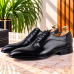 Chaussures Classiques Pour Homme en Cuir Démasquable Noir AG-1429N